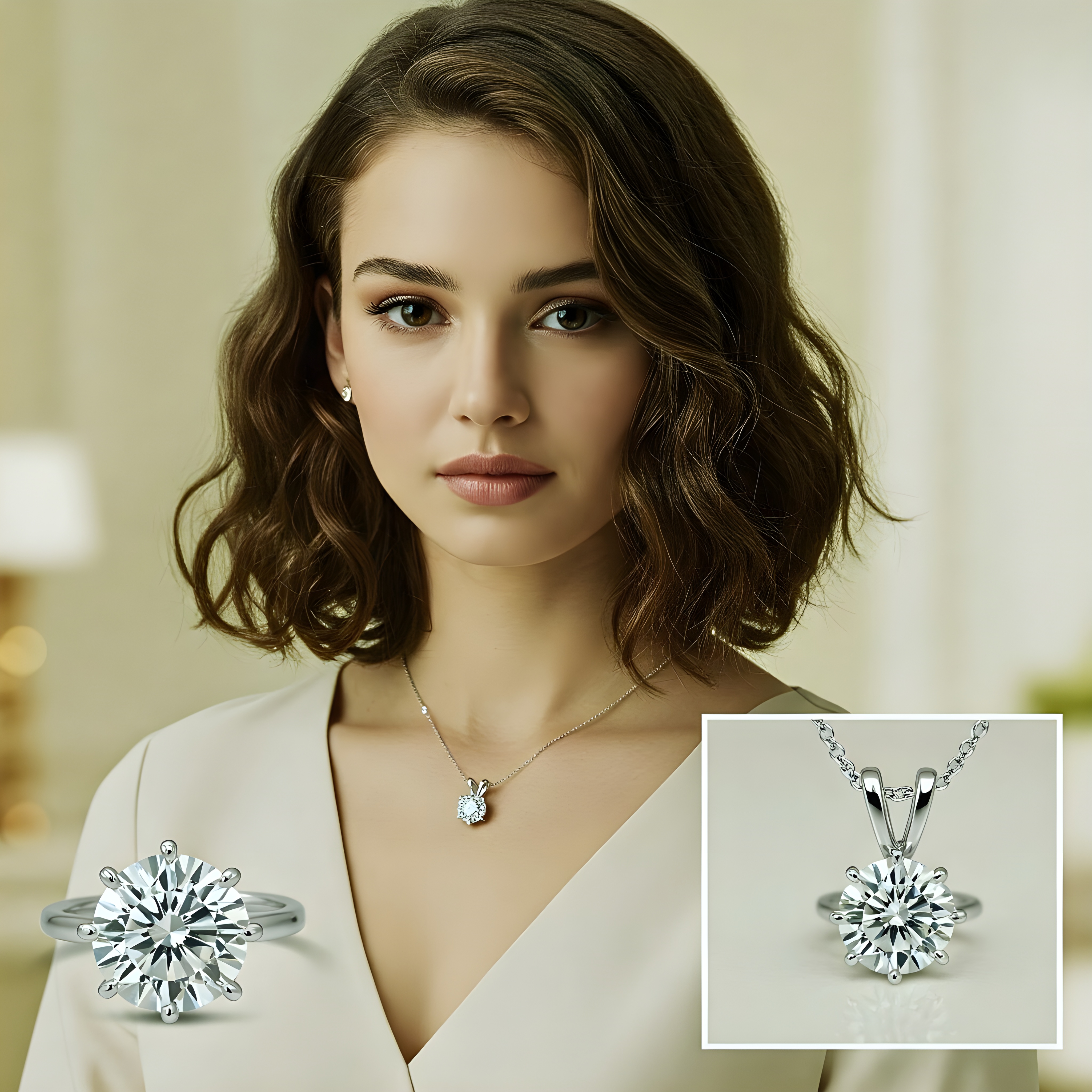 Brilliant Grace: Lab-Grown Diamond Pendant