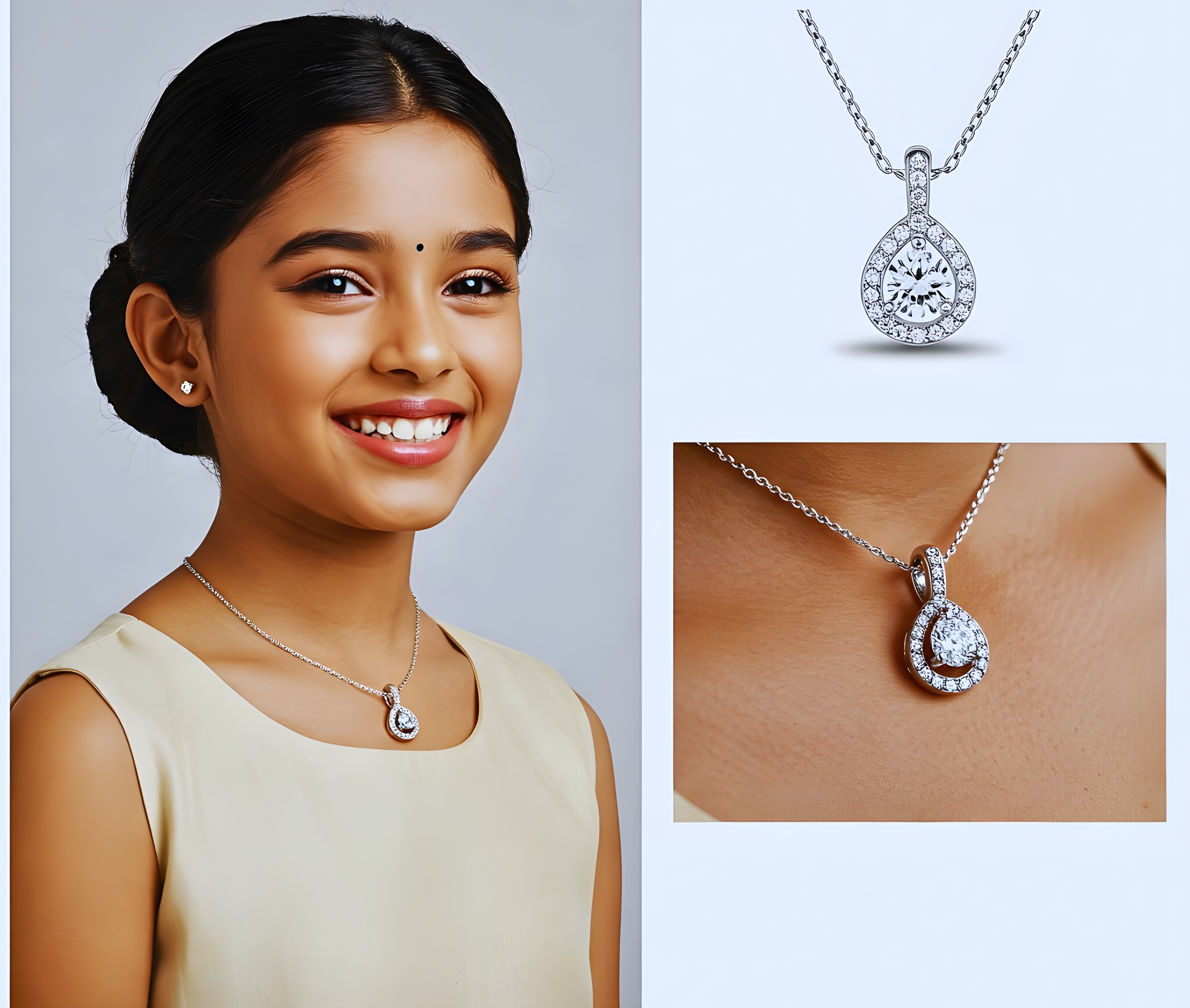 Radiant Delight: Lab-Grown Diamond Pendant