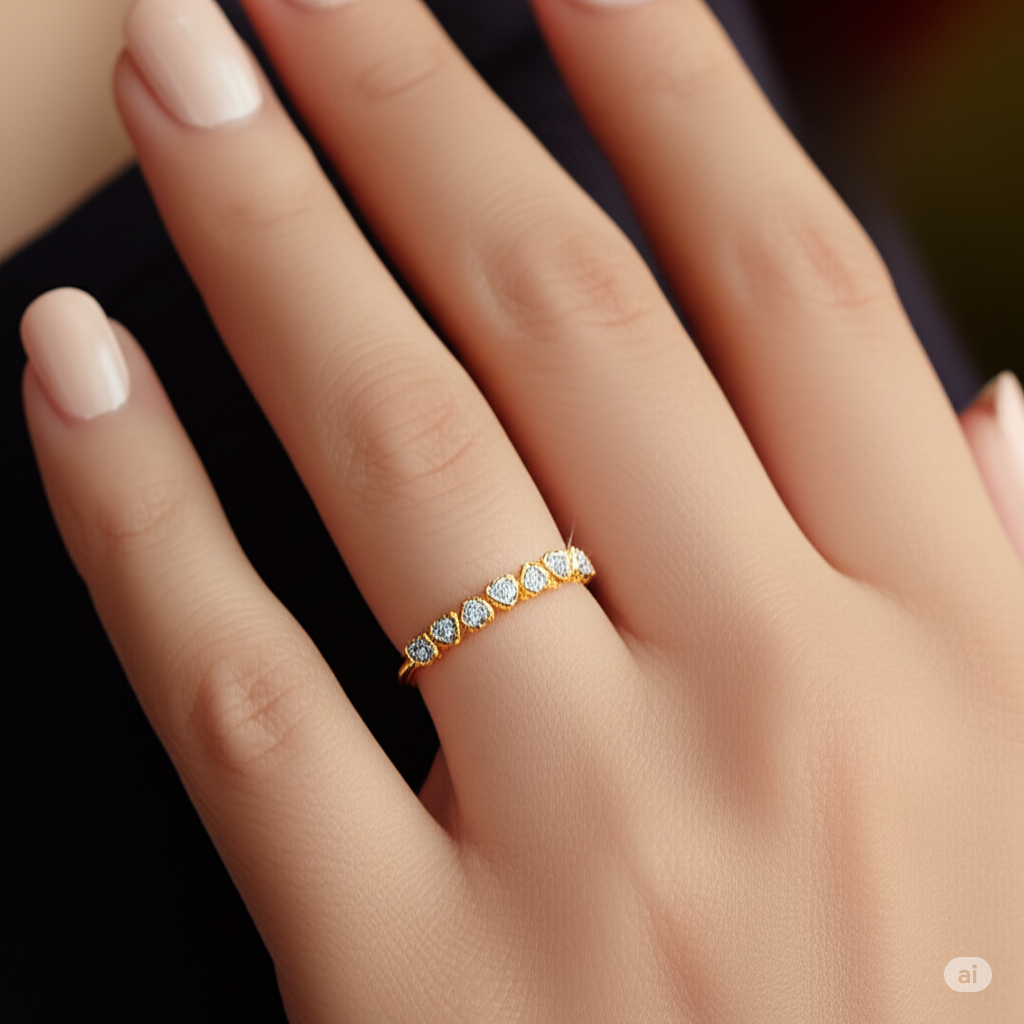 Hearts Aglow Lab-Grown Diamond Band