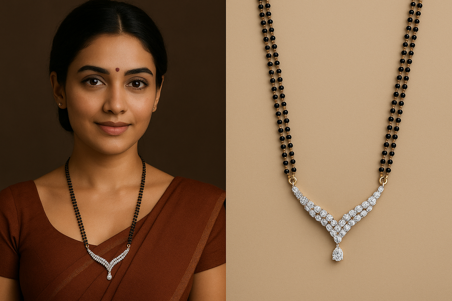 Radiant V-Curve Diamond Pendant in Gold