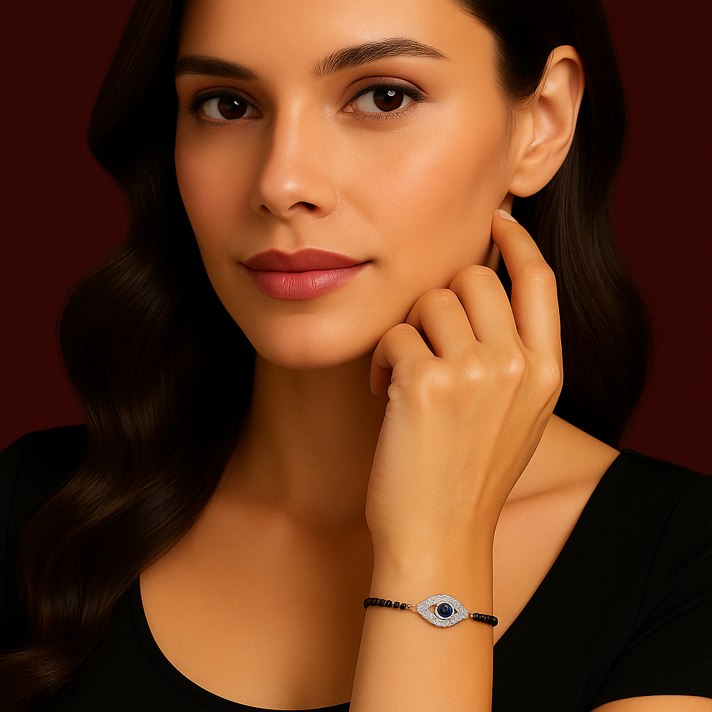 Guardian of Grace: Evil Eye Diamond Bracelet