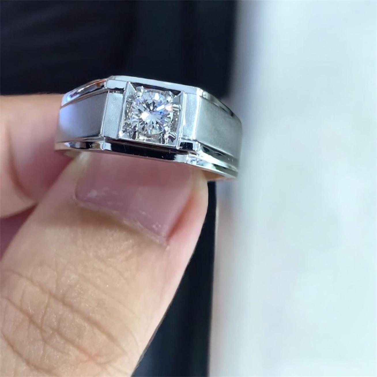 Modern Majesty – Lab Grown Diamond Ring in 92.5 Sterling Silver