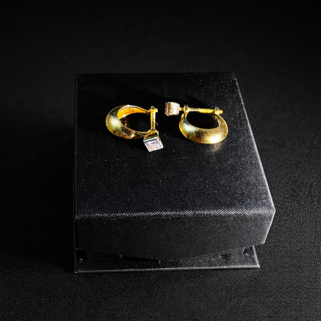 Elegant Spark Mini Hoops – Lab Grown Diamond Earrings