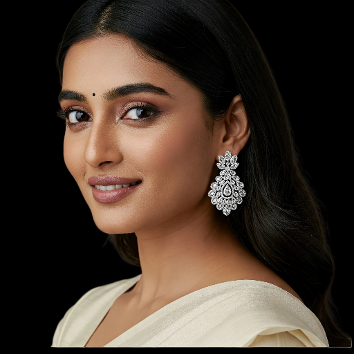 Radiance Redefined: Statement Diamond Earrings