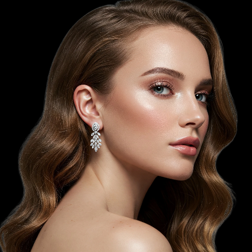 Eternal Grace: Sterling Silver Drop Earrings