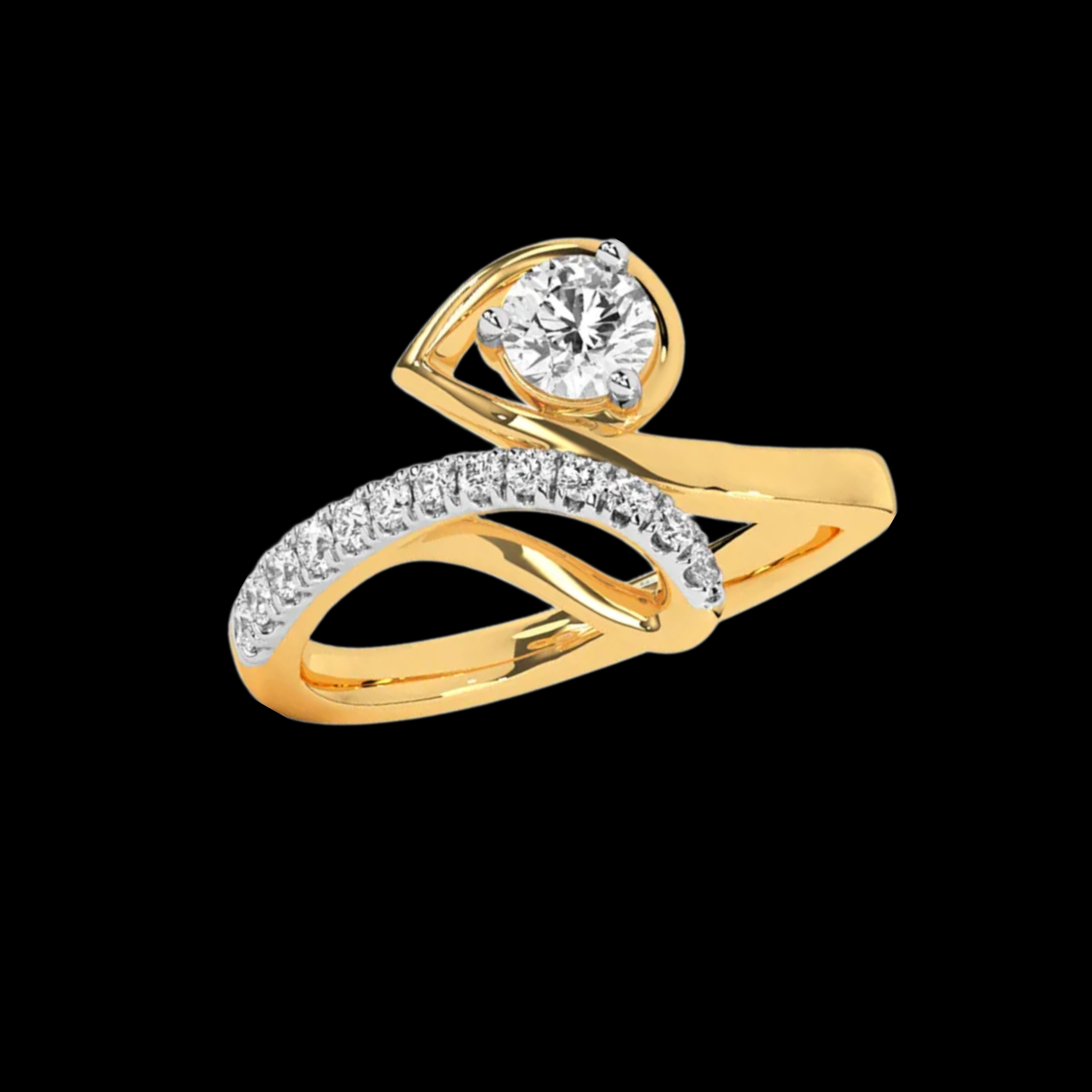 Ethereal Curve Lab-Grown Diamond Ring