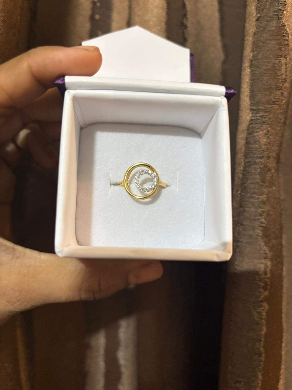 Premium Dual-Circle Lab Diamond Ring