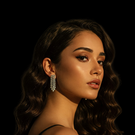 Lustre Cascade: Statement Earrings