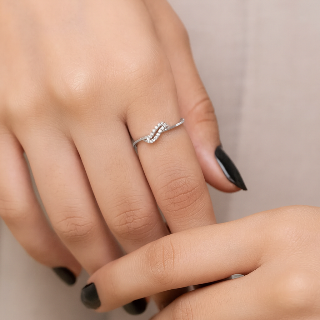 Twisted Sparkle Diamond Ring