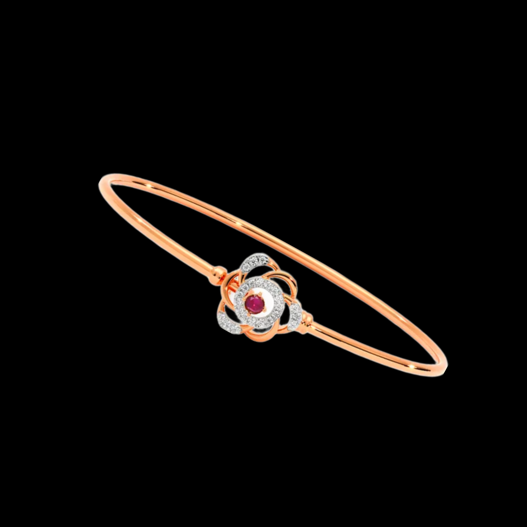 Ruby Bloom Lab-Grown Diamond Bracelet