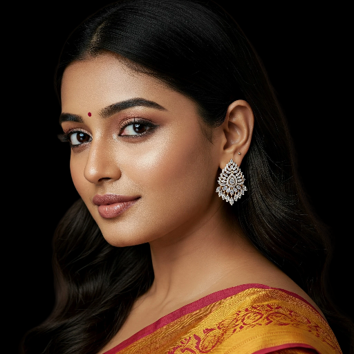 Regal Charm: Silver 925 Lab-Grown Diamond Earrings