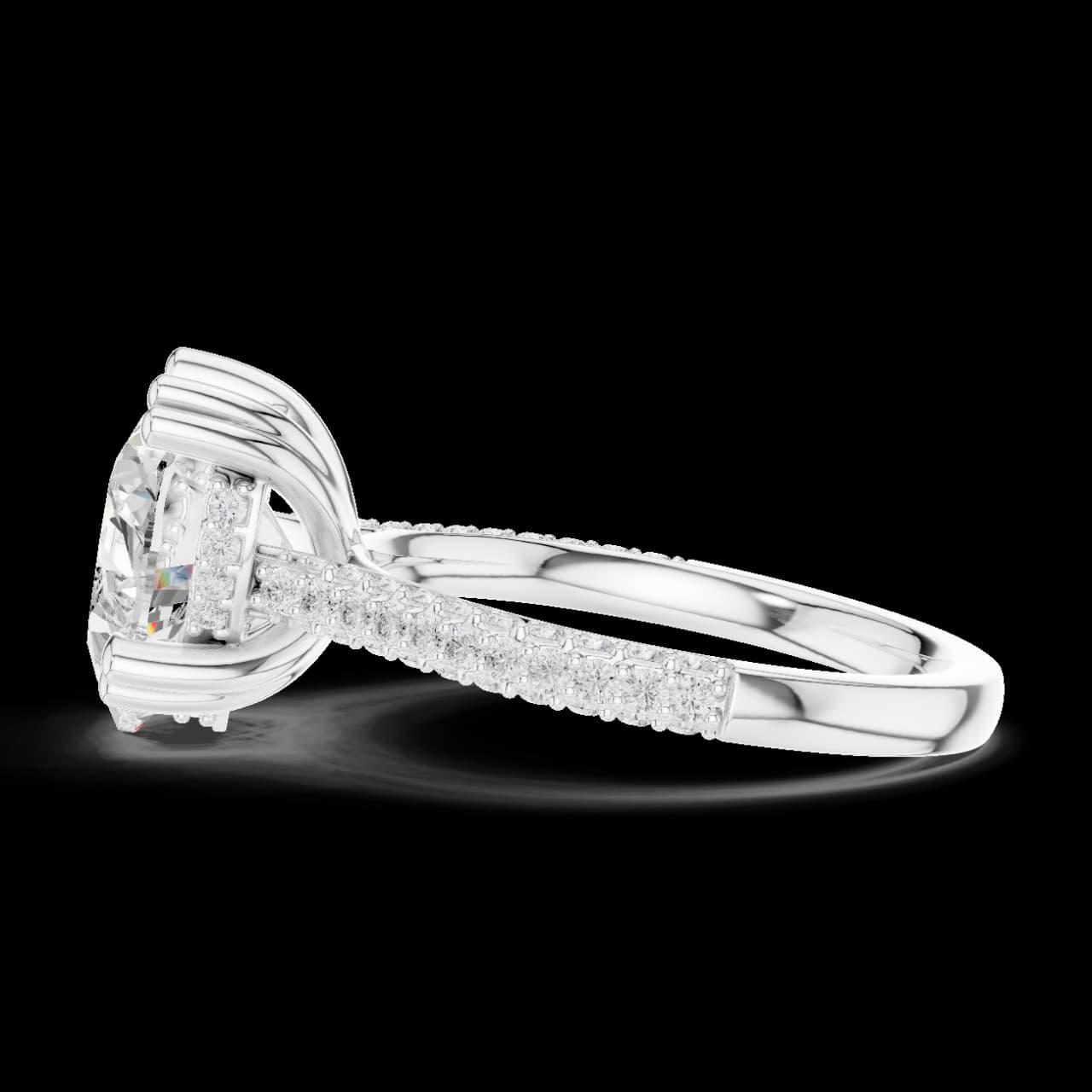 Heart-Shaped Diamond Engagement Ring