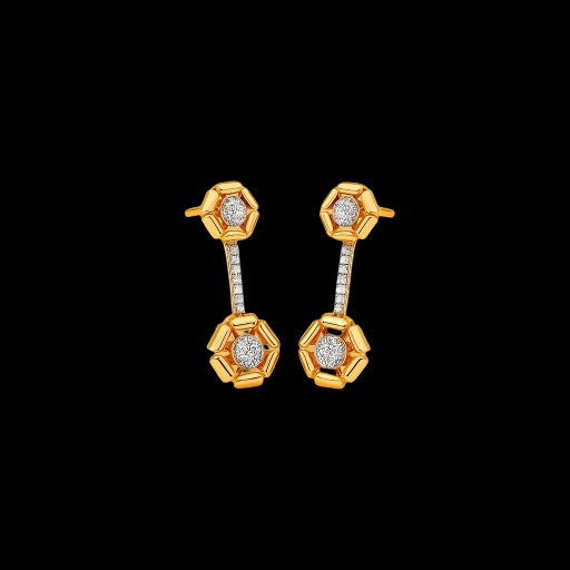 Floral Bloom Lab Grown Diamond Earrings