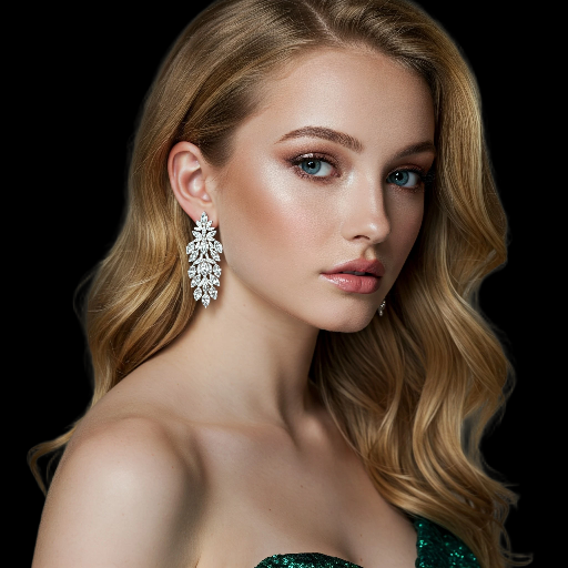 Radiance Royale: Lab-Grown Diamond Chandelier Earrings