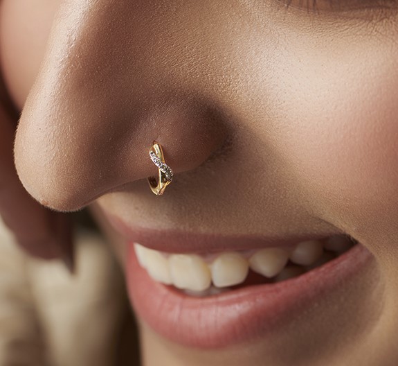 Elegant Lab-Grown Diamond Nose Pin
