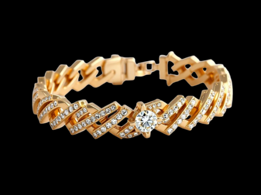 Elegant Gold Diamond Bracelet