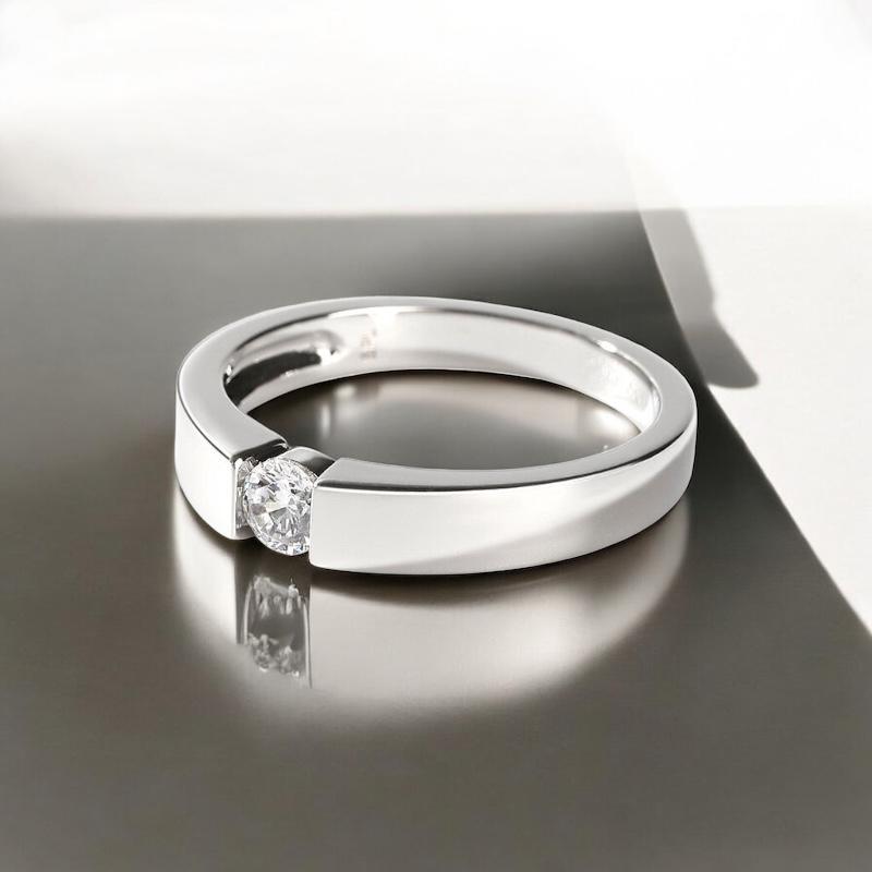 Eternal Love Lab-Grown Diamond Ring in Sterling Silver