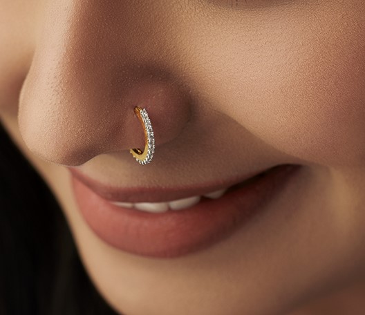 Sparkle Aura Lab-Grown Diamond Nose Ring