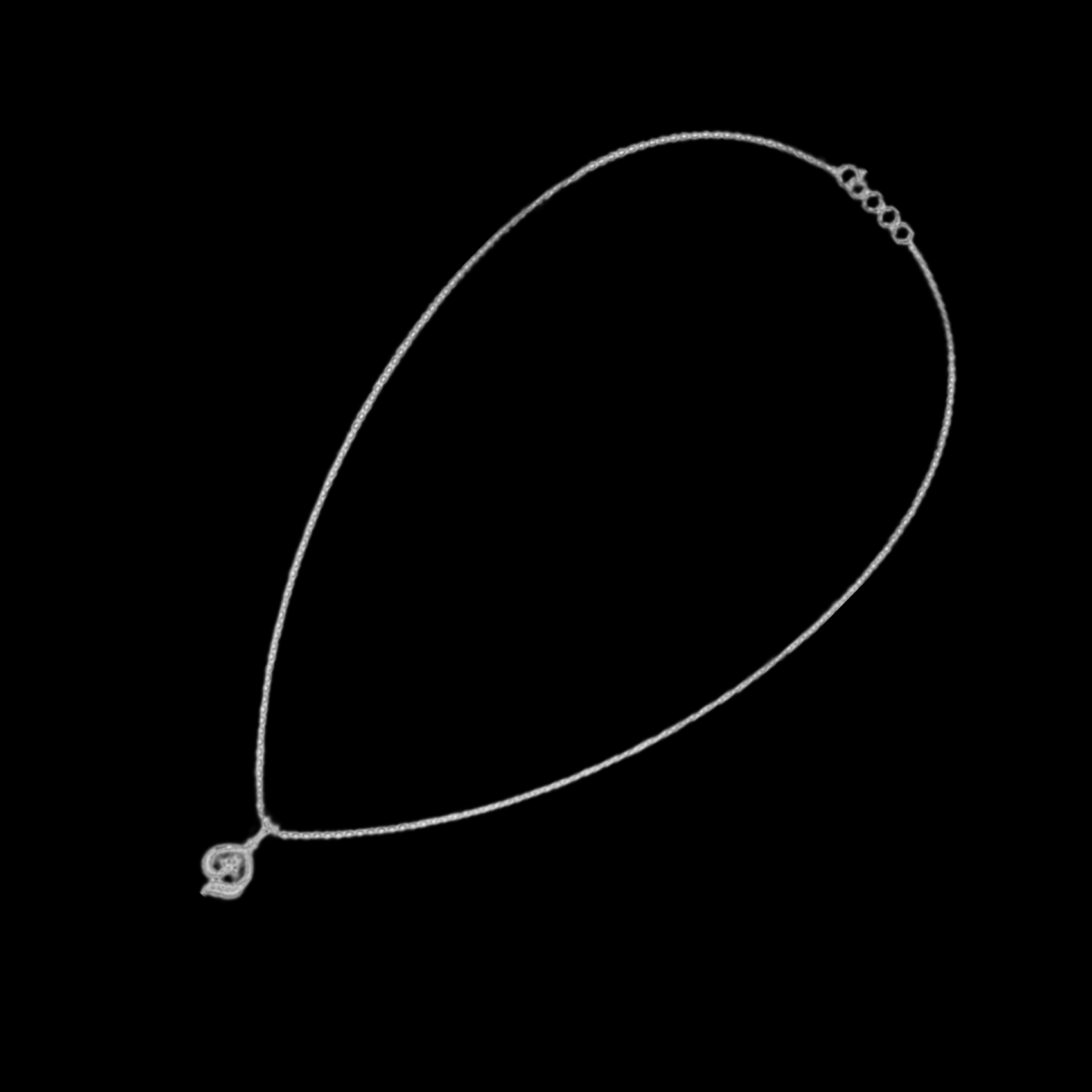 Graceful Heart Diamond Pendant