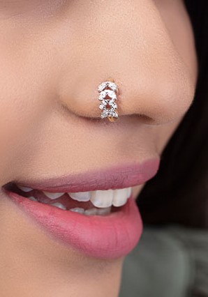 🌿 Nature’s Grace Lab-Grown Diamond Nose Ring