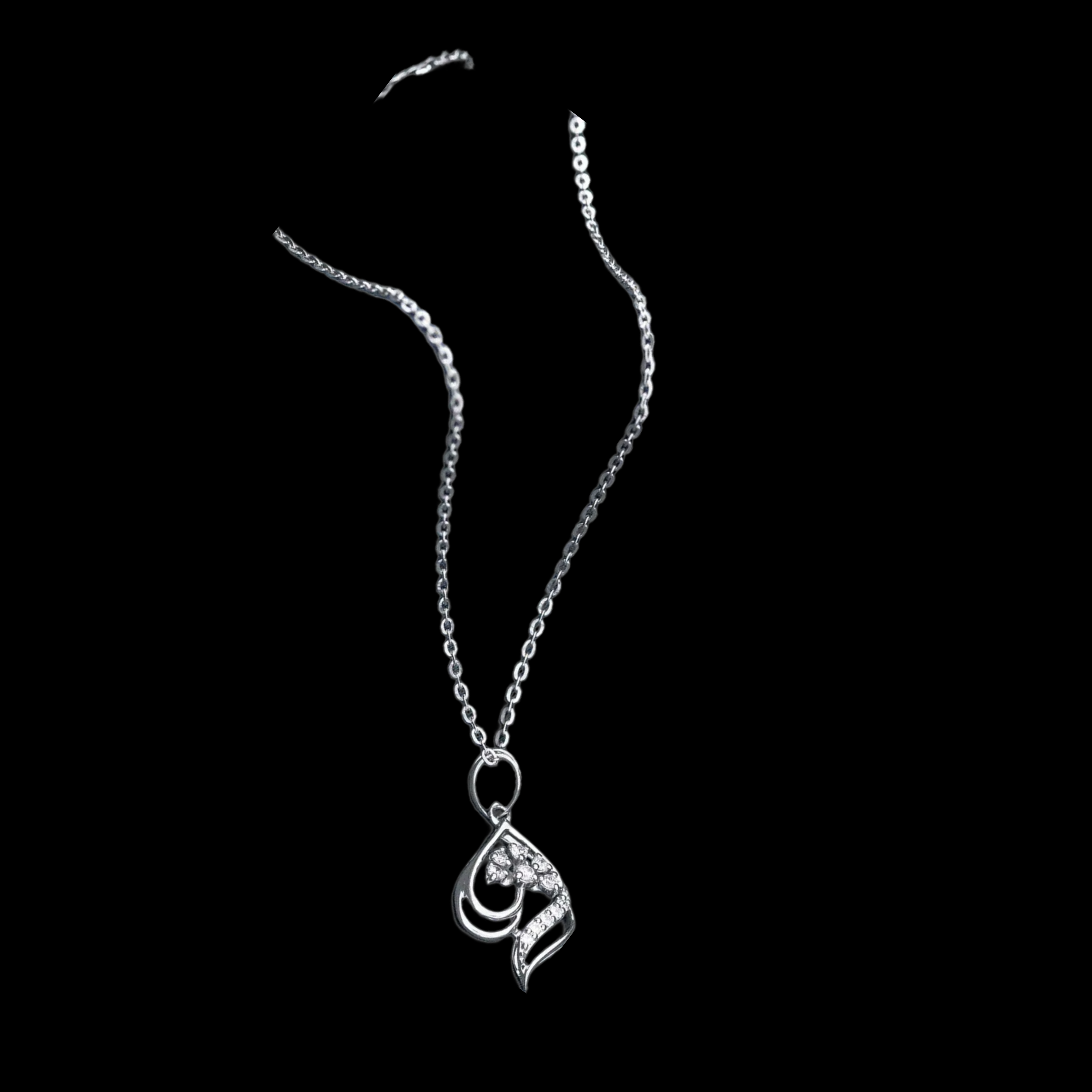 Graceful Heart Diamond Pendant