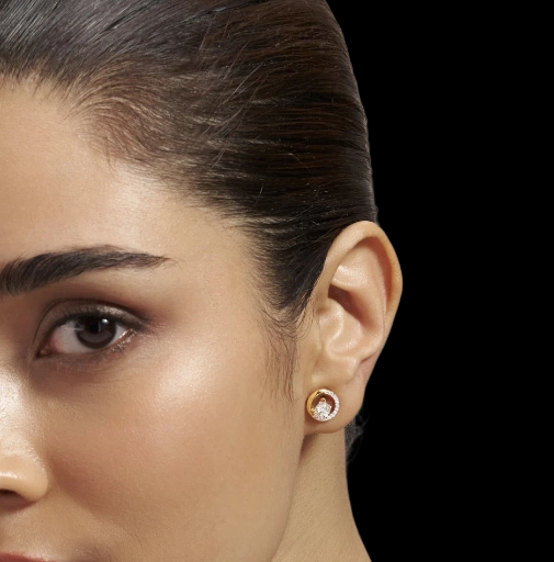 Halo Diamond Stud Earrings