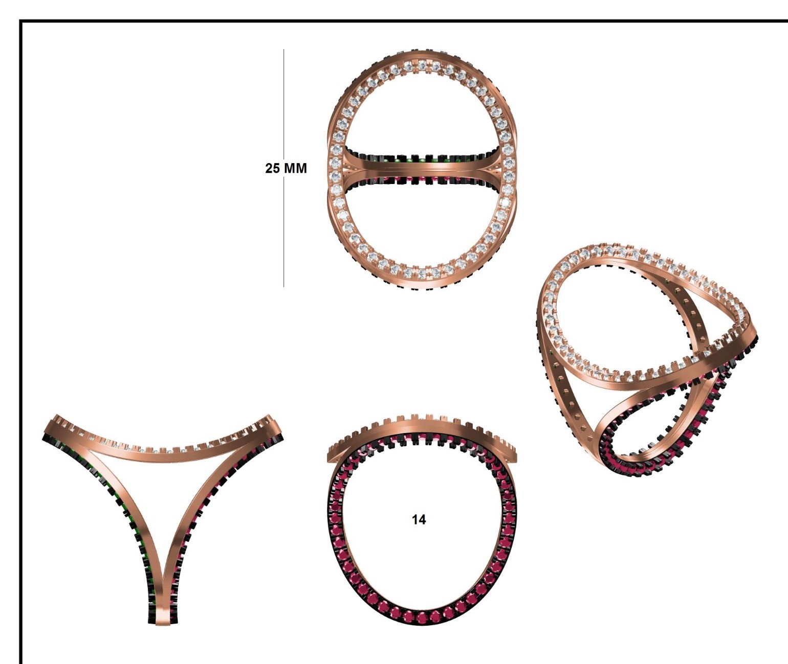 Trinity Flex Diamond Ring