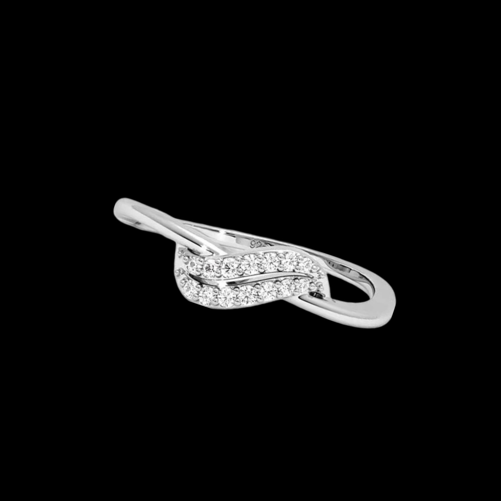 Twisted Sparkle Diamond Ring