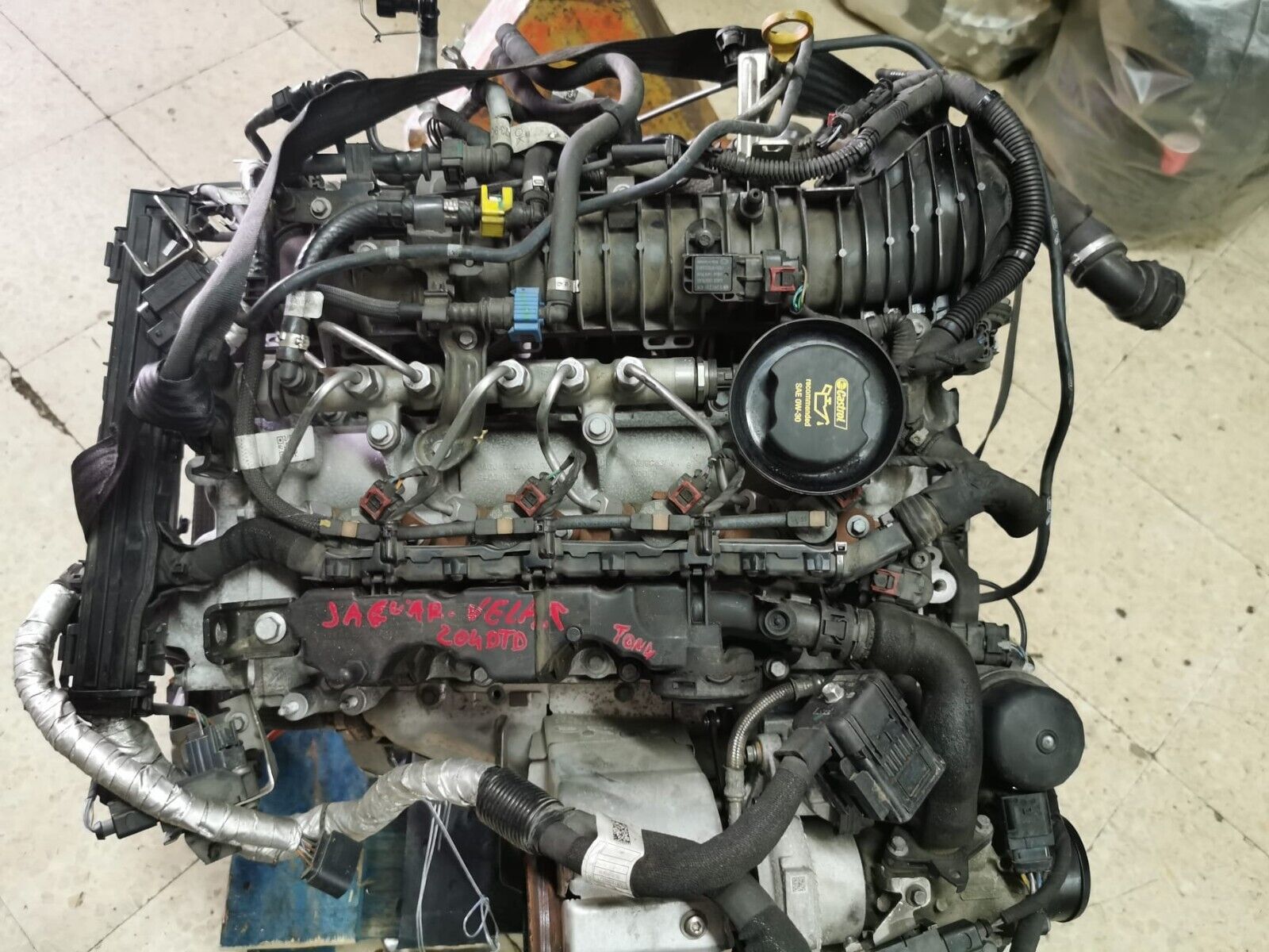 MOTORE CON INIEZIONE E TURBO JAGUAR / VELAR SIGLA 204DTD 132KW USATO 12 MESI GARANZIA