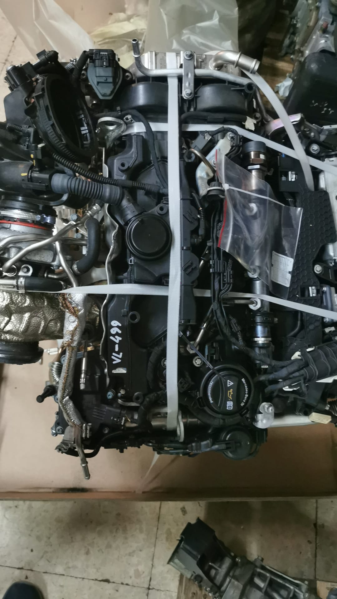 MOTORE COMPLETO DI INIEZIONE E TURBO MERCEDES SPRINTER 2.2 TD SIGLA 654920