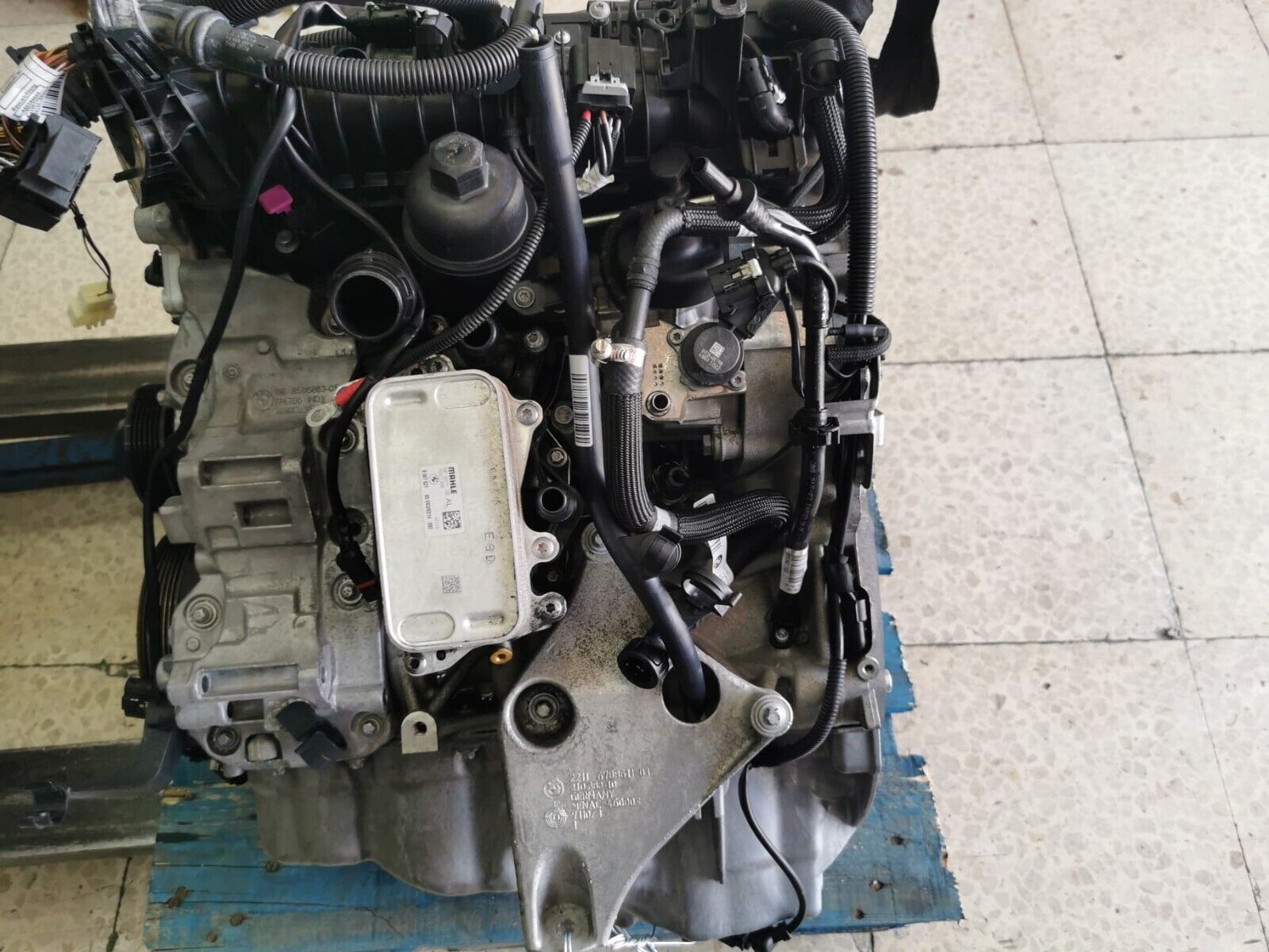 MOTORE COMPLETO DI INIEZIONE E TURBO BMW 2.0 TD CON SIGLA N47D20C 2016 135KW