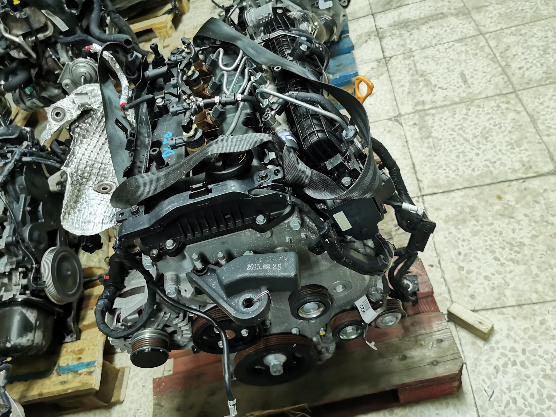 MOTORE USATO COMPLETO DI INIEZIONE E TURBO HIUNDAY 1.4 TD AVENTE SIGLA D4FC VERSIONE 2020 CON IMPIANTO BOSCH