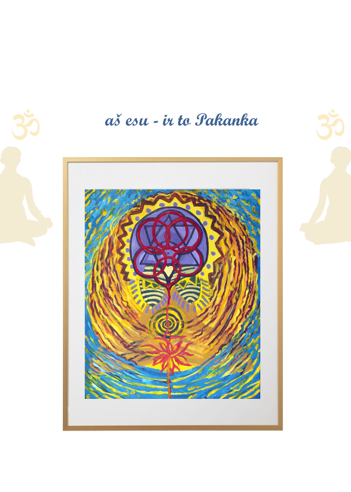 Kūrinio "Balansas" arba " Aš esu - ir to pakanka" reprodukcija 40x50cm