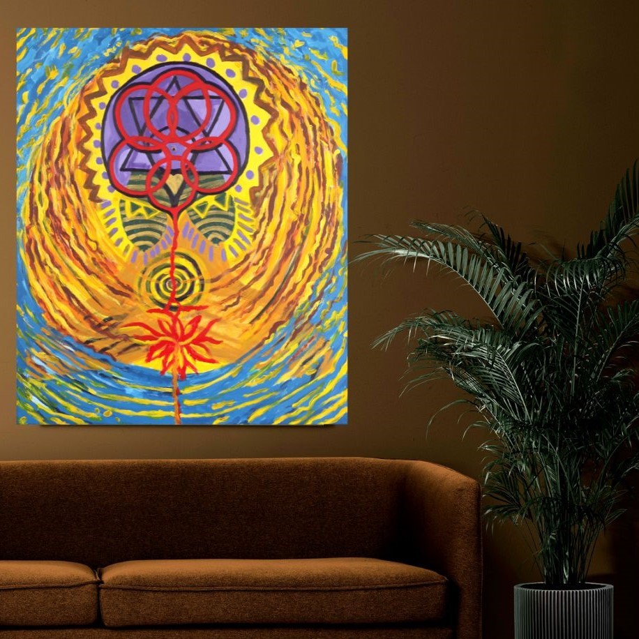 Tapybos kūrinys "Balansas" arba "Aš esu - ir to pakanka"