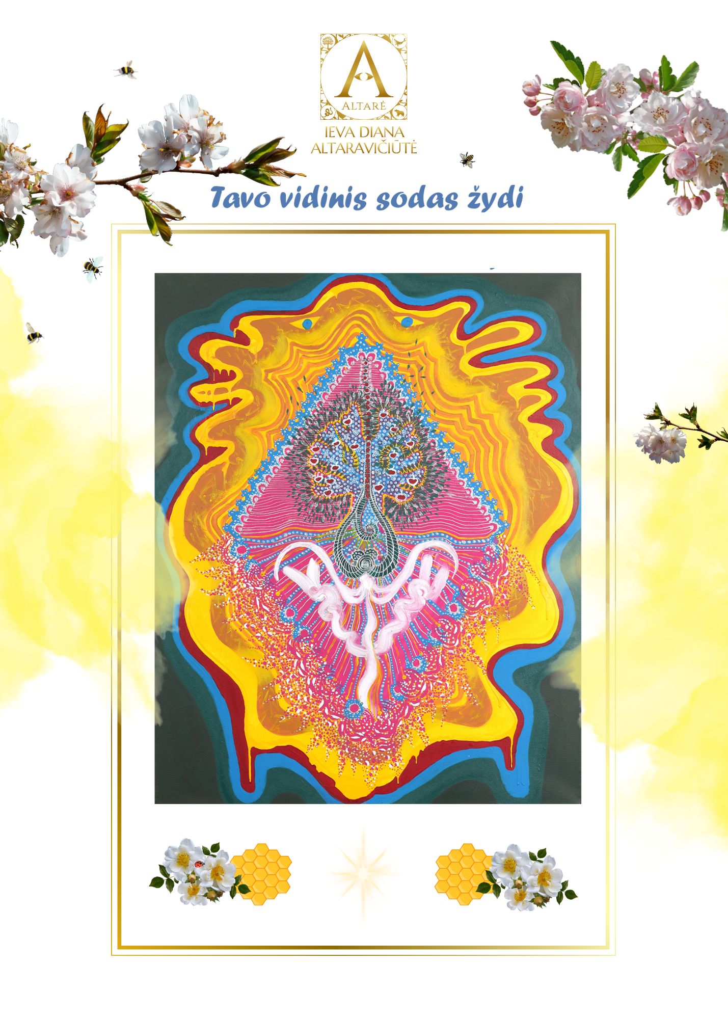 Atvirutė neatverčiama "Tavo vidinis sodas žydi" 8vnt.