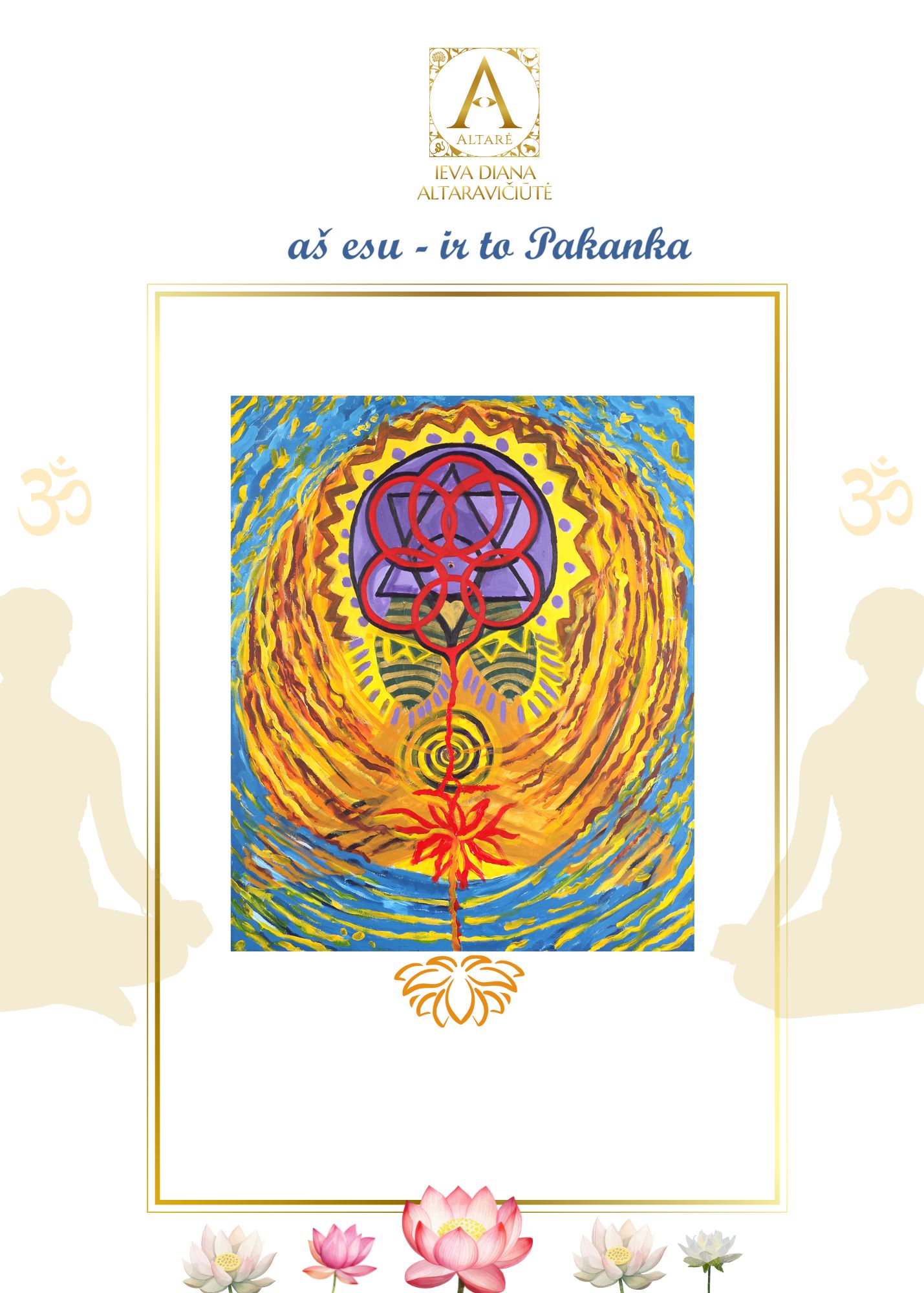 Atvirutė neatverčiama "Aš esu ir to pakanka" 8vnt.