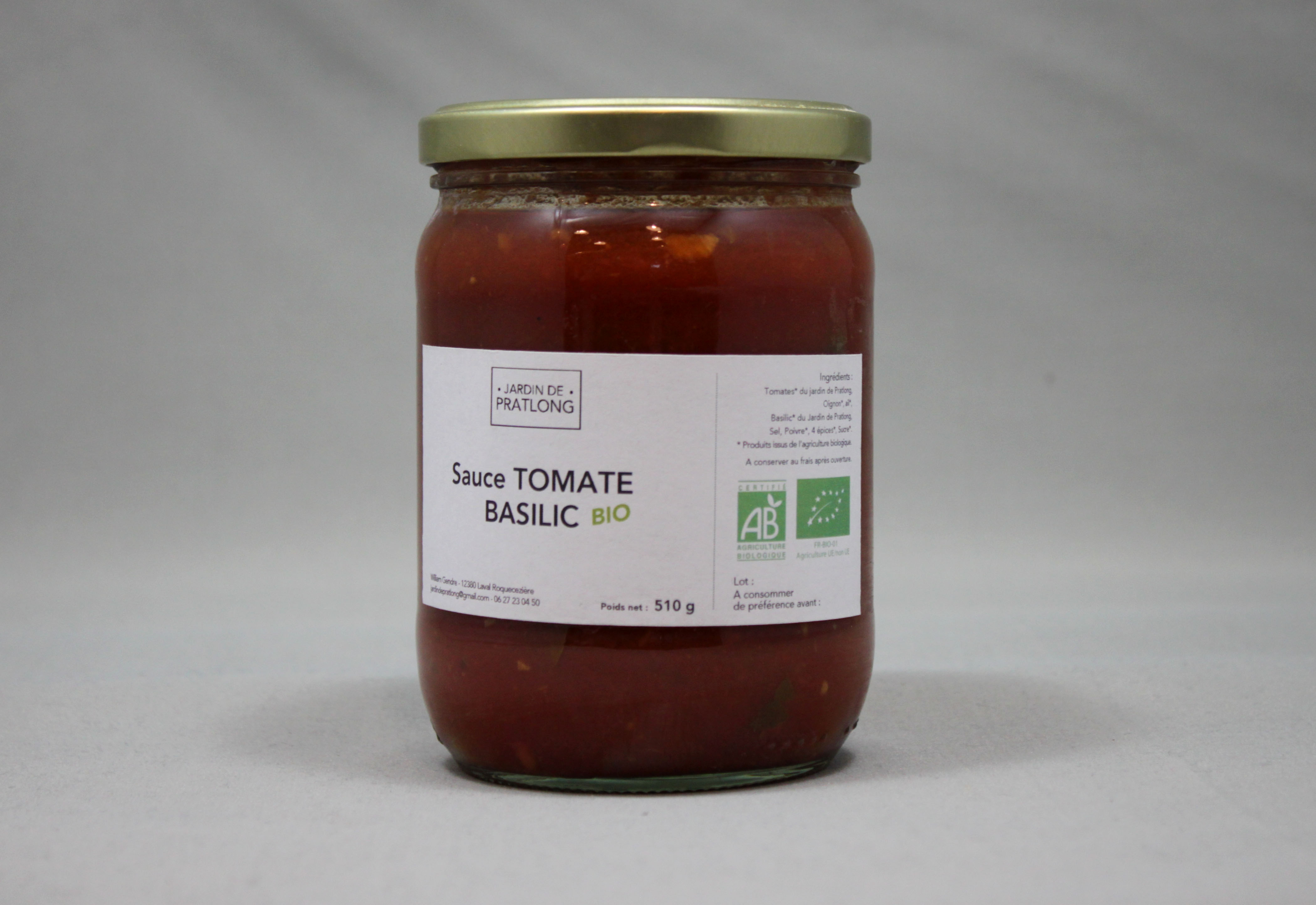 Sauce Tomate Basilic Bio