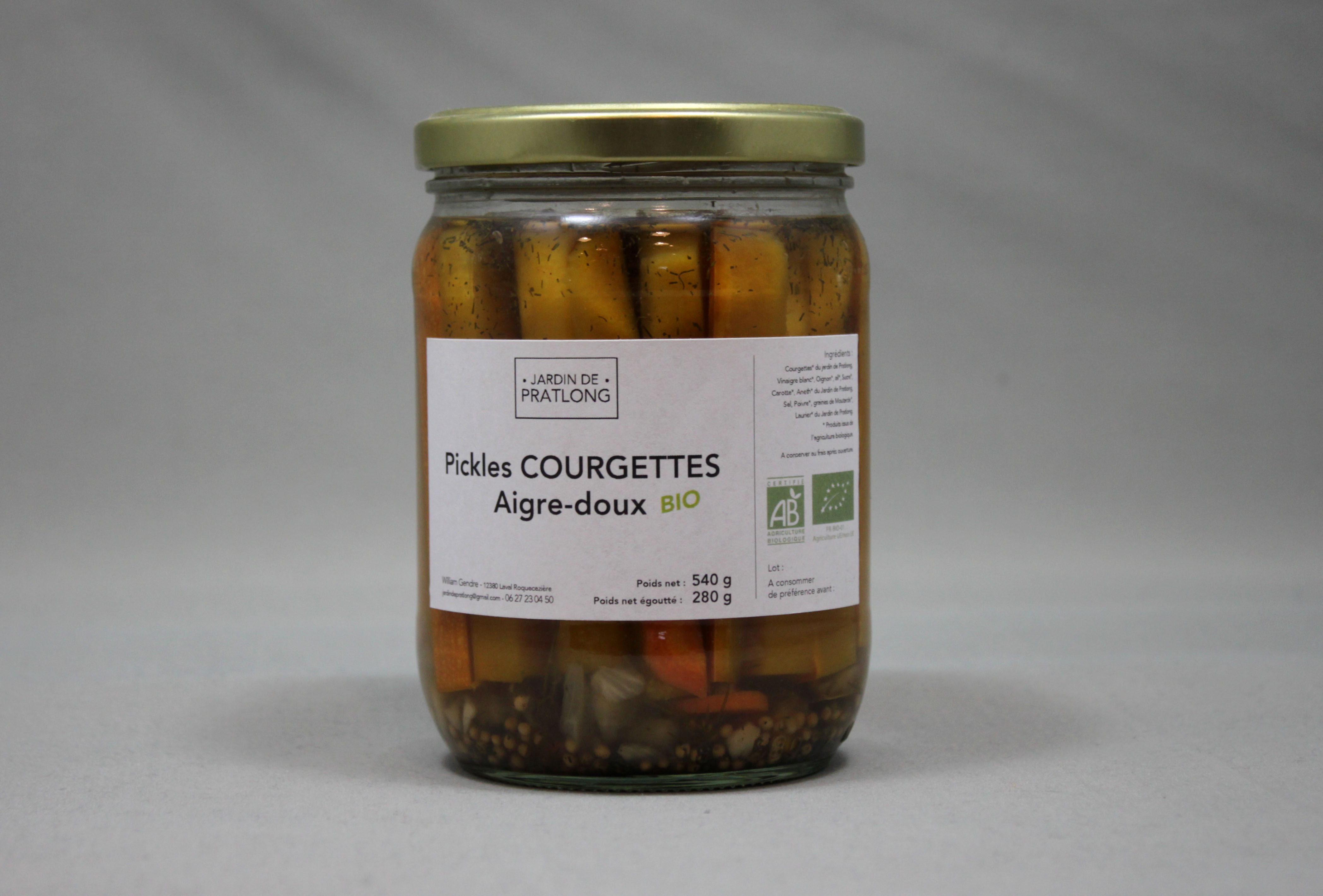 Pickles de Courgettes BIO