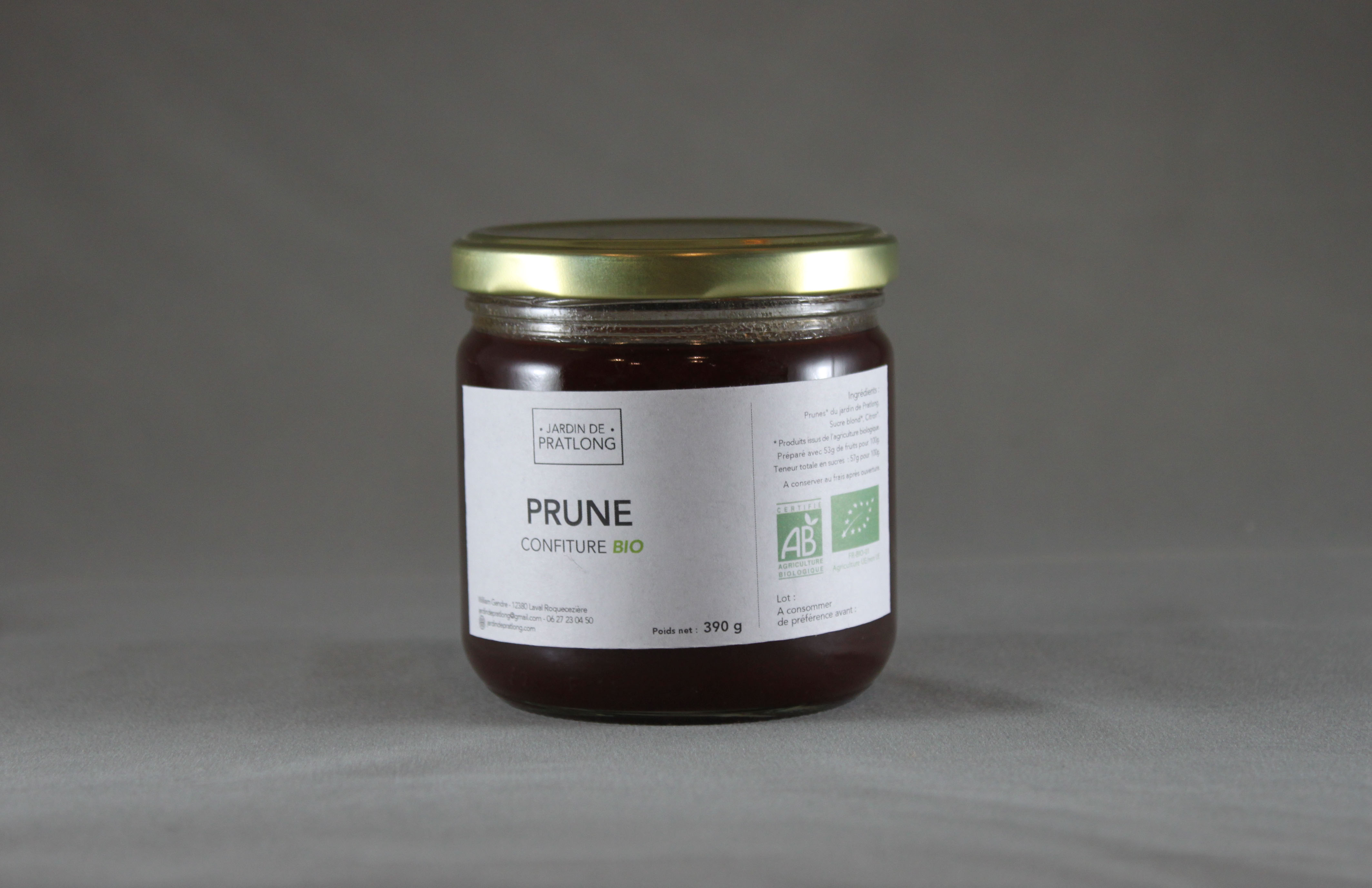 Confiture de prune BIO
