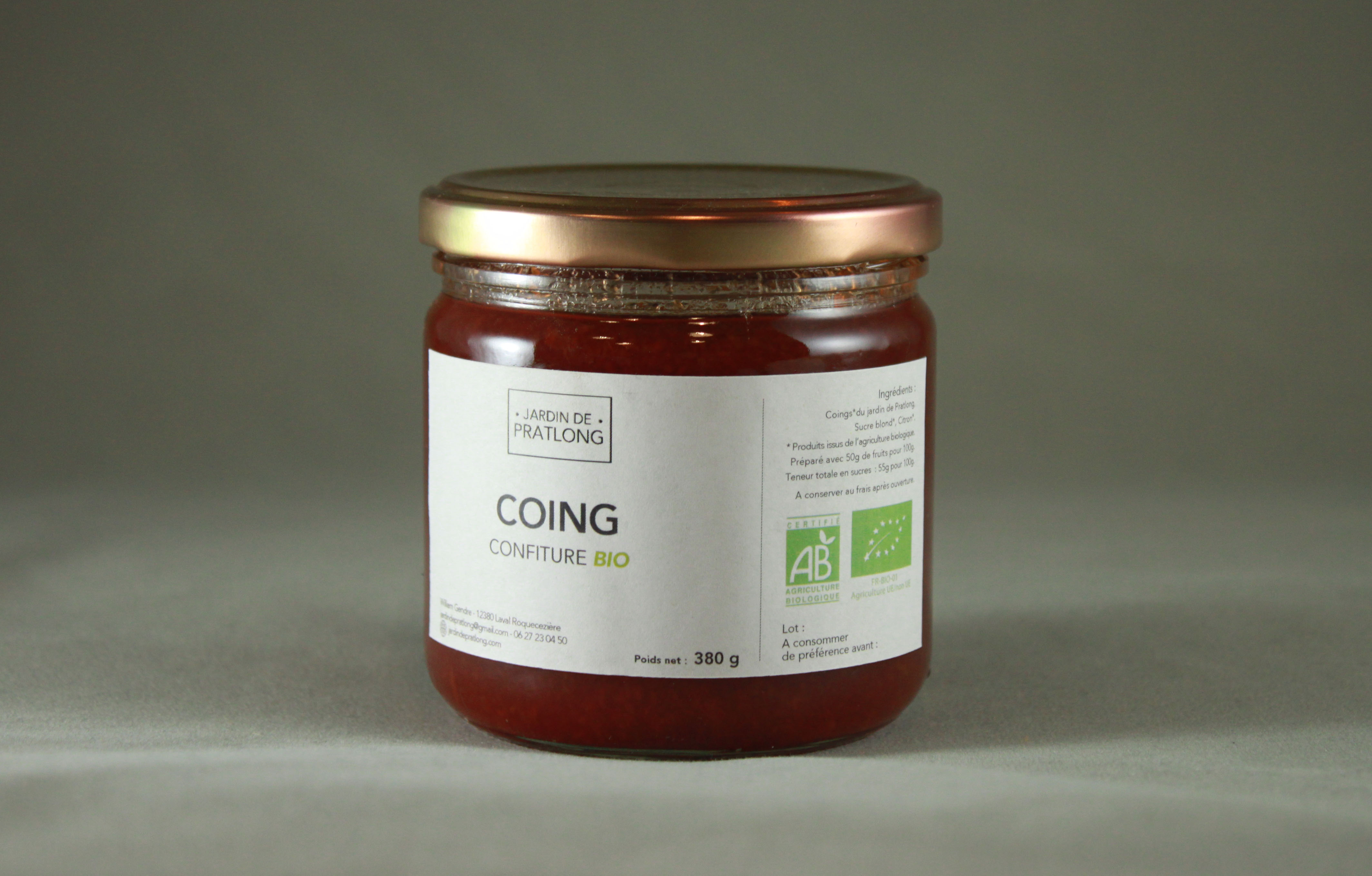 Confiture de Coing Bio