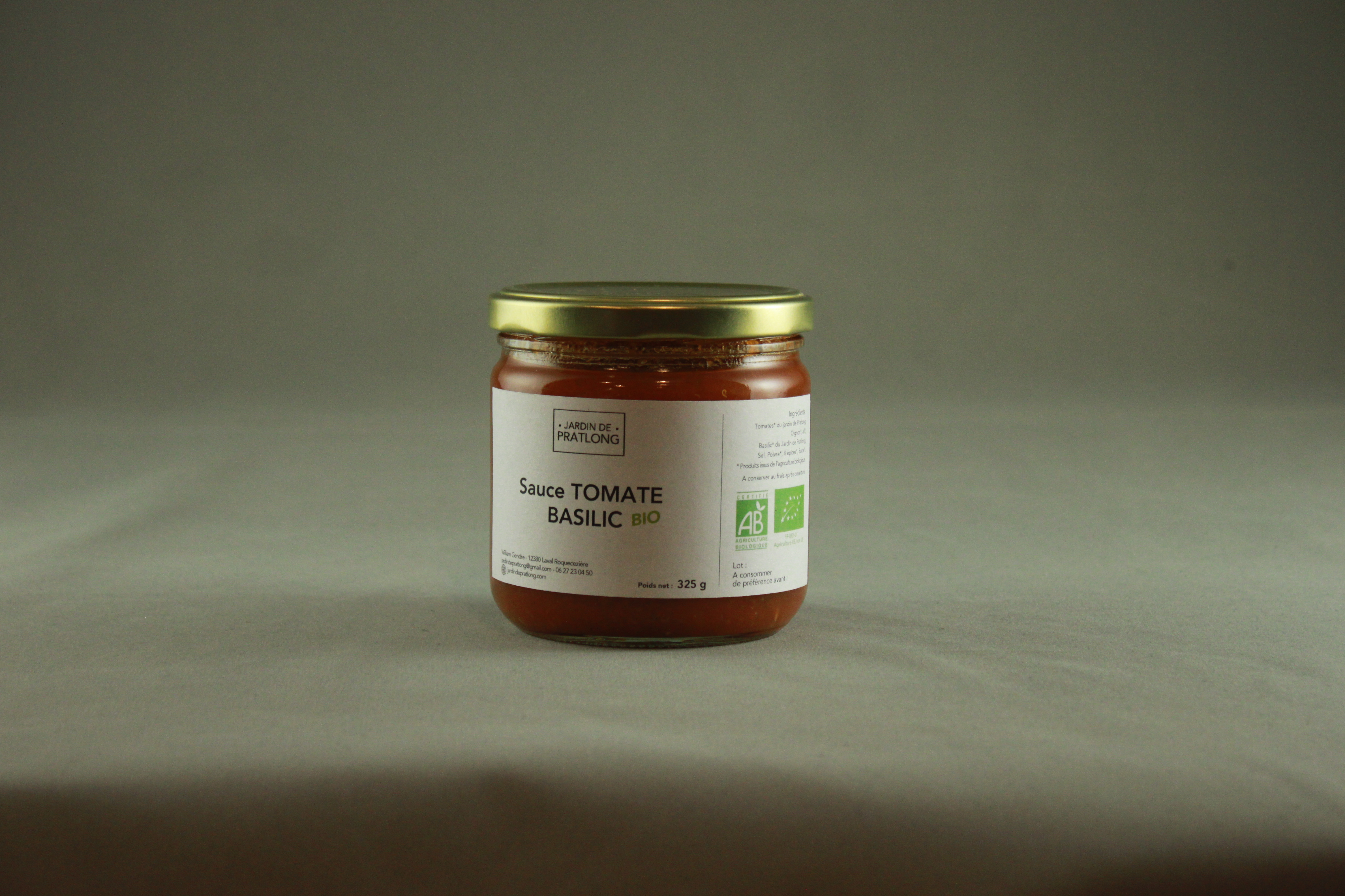 Sauce Tomate Basilic Bio