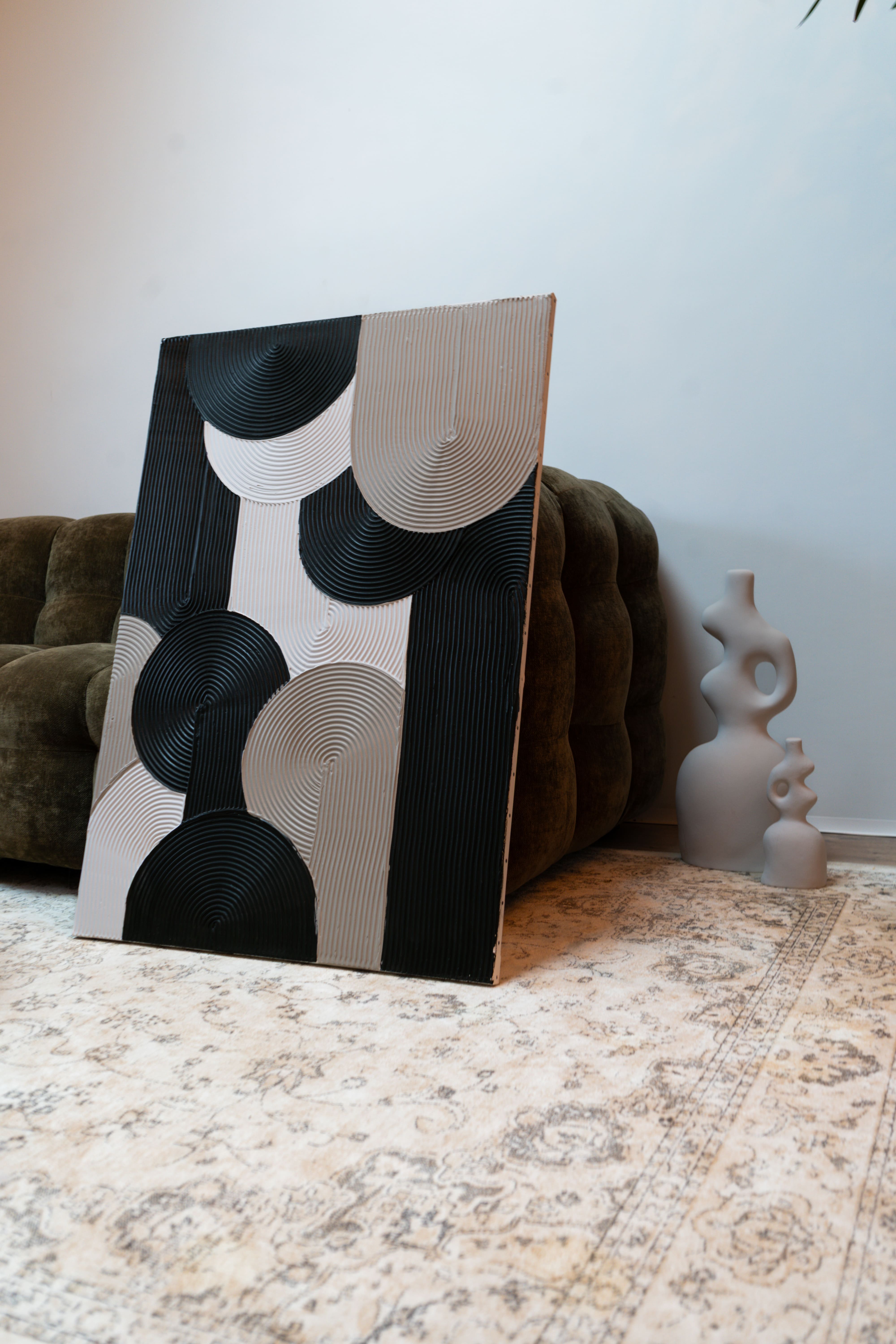 équilibre en noir et blanc