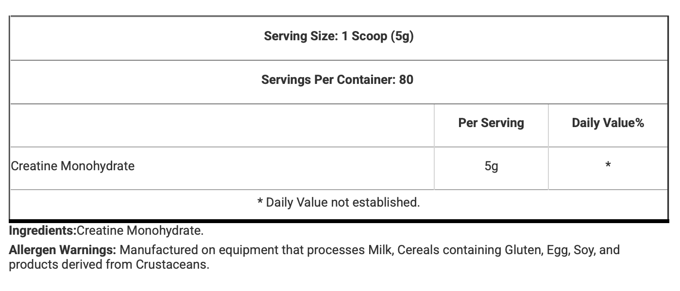 Sporter - Creatine Monohydrate