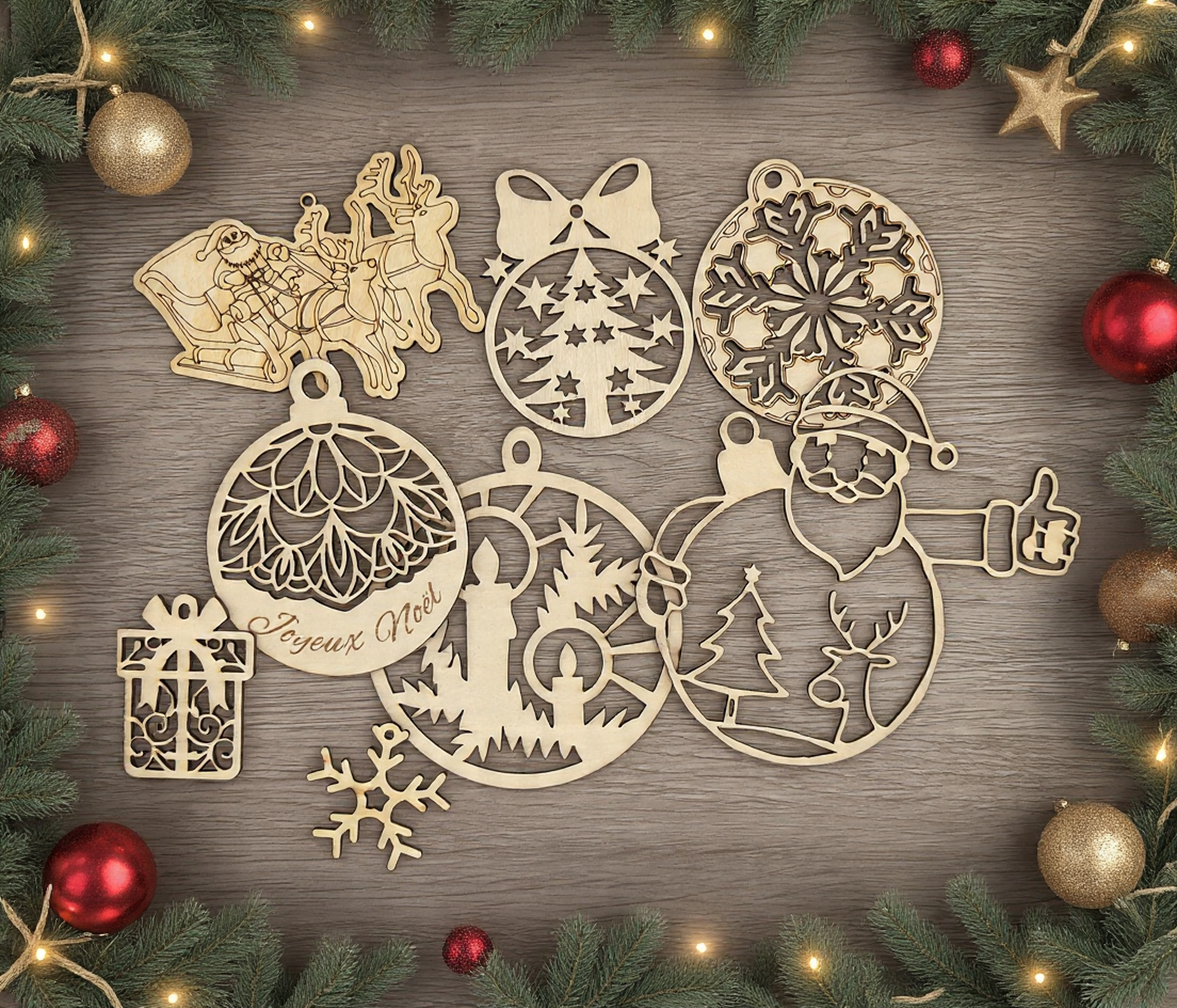 Lot de décorations "Noël" 