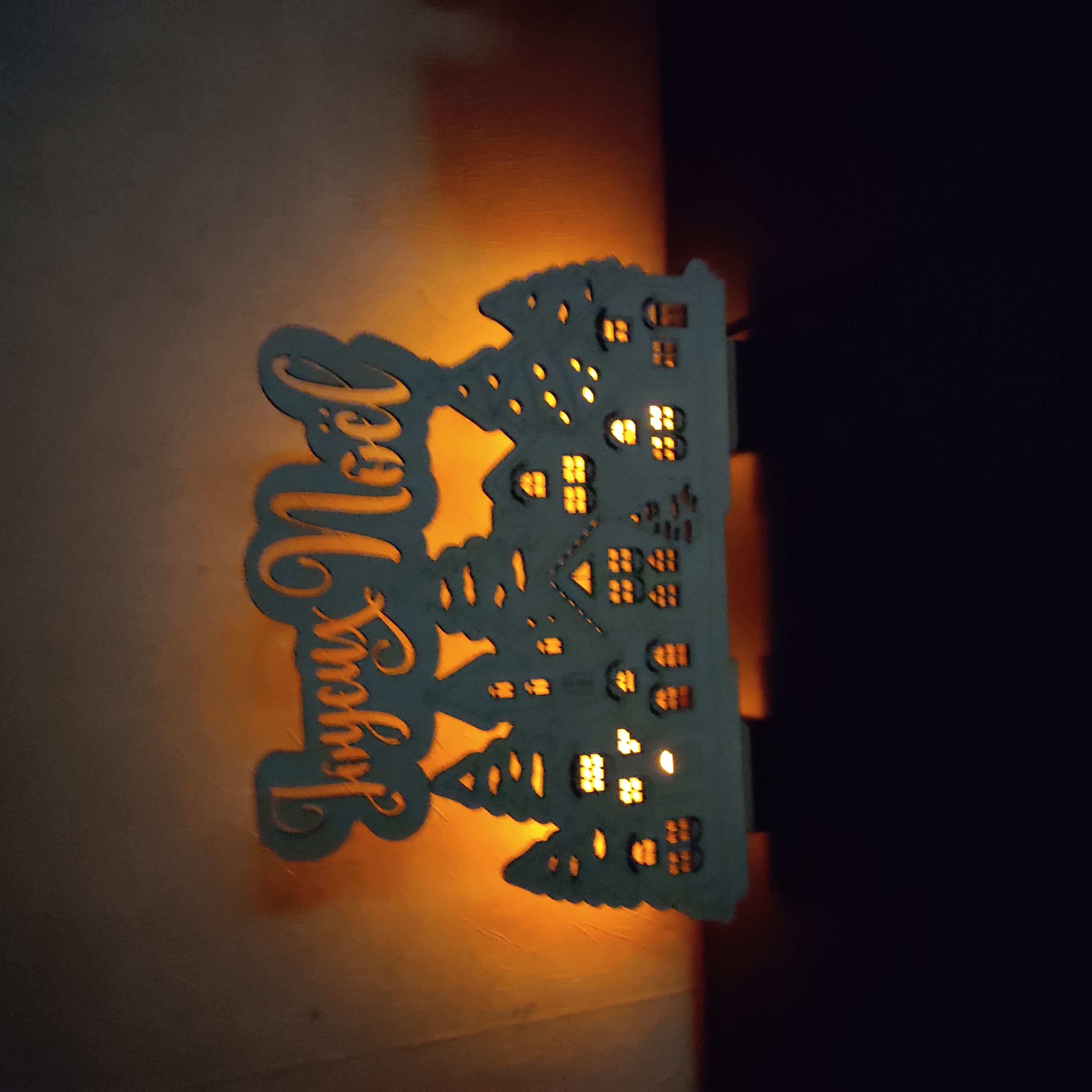 Photophore Village de Noël