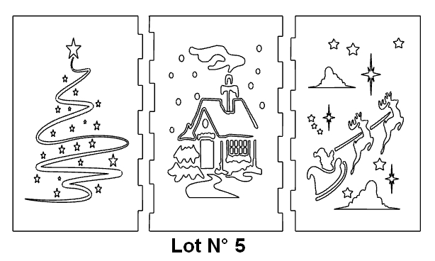 Lanterne déco "Noël"