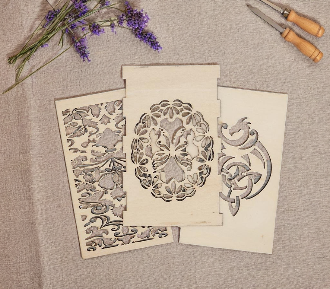  Panneaux  pour lanterne déco "Zen"