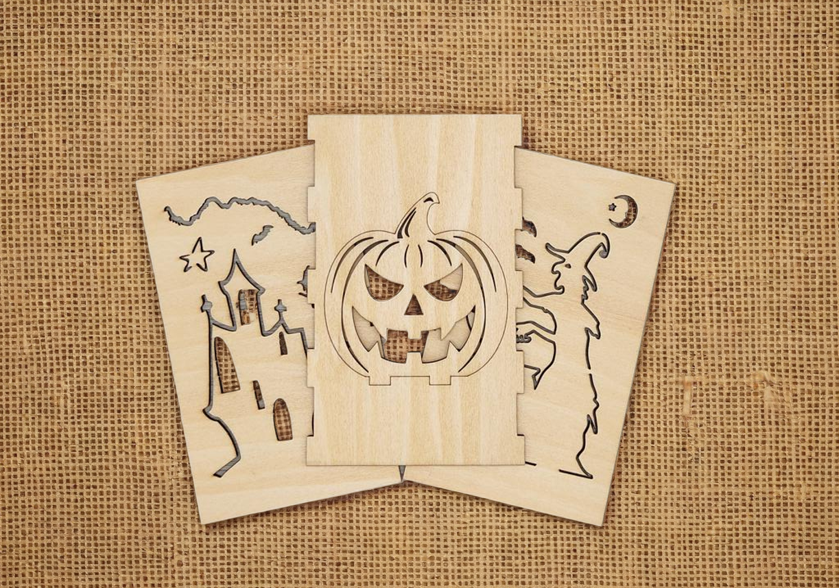 Panneaux pour lanterne déco "Halloween"