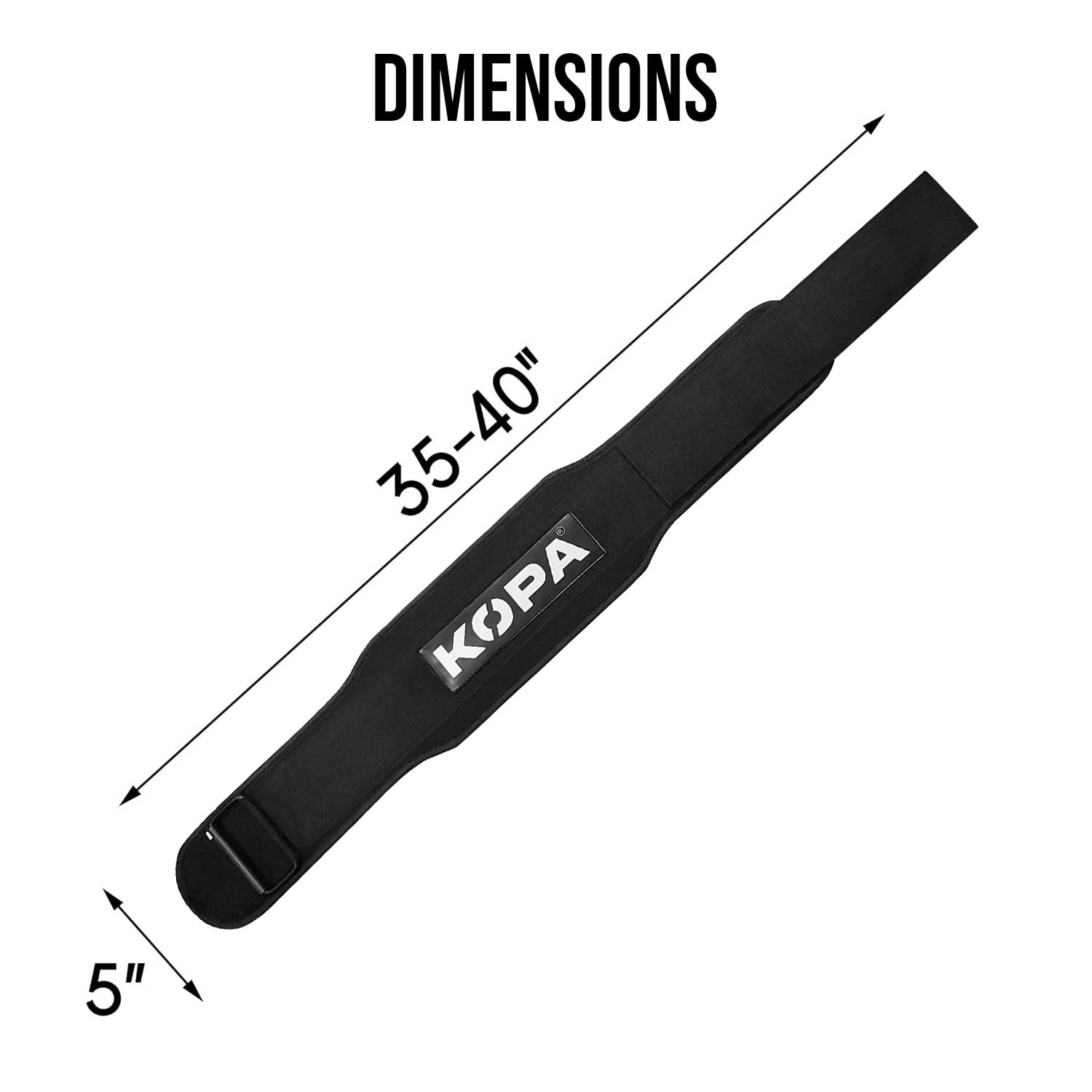 KOPA® Top-Grade Nylon Weightlifting Belt : Comfort Meets Strength