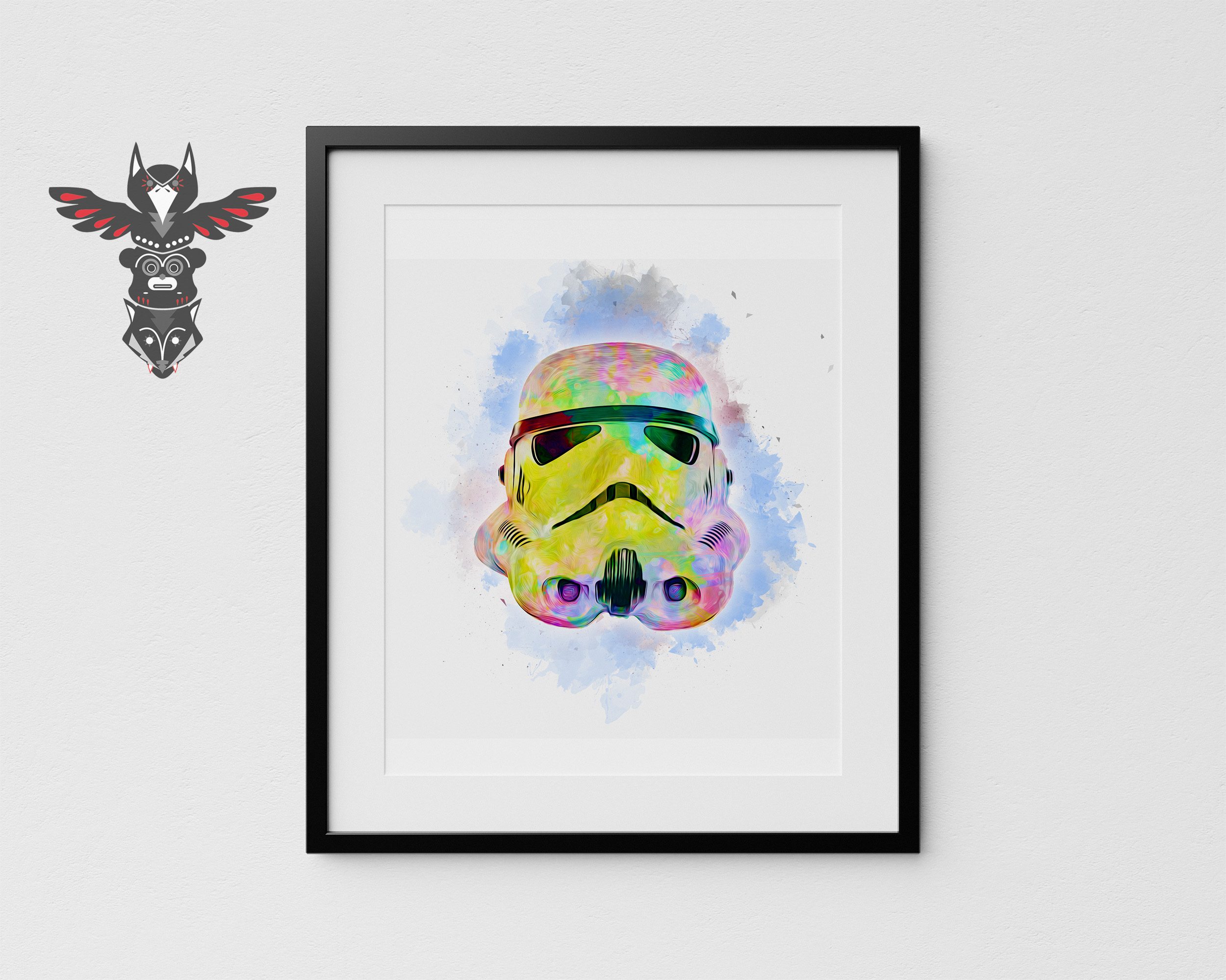 Sci-Fi trooper themed design - A4 printed on 250GSM card